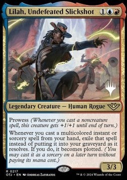 Lilah, Undefeated Slickshot (V.2) - Outlaws of Thunder Junction: Promos (Rare) [POTJ-217]