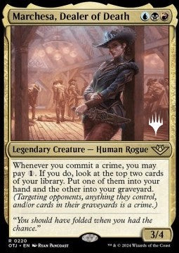 Marchesa, Dealer of Death (V.2) - Outlaws of Thunder Junction: Promos (Rare) [POTJ-220]