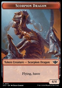 Scorpion Dragon Token (R 4/4) // Treasure Token - Outlaws of Thunder Junction: Tokens (Token) [TOTJ-T 11/18]