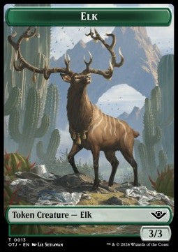 Elk Token (G 3/3) // Plot - Outlaws of Thunder Junction: Tokens (Token) [TOTJ-T 13/20]