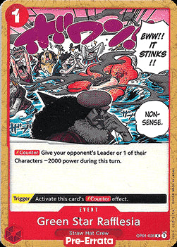 Green Star Rafflesia (OP01-028) - Romance Dawn (Pre-Errata) (Common) [OP01E-028]