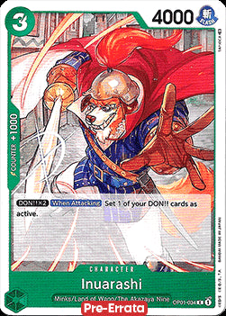 Inuarashi (OP01-034) (V.1) - Romance Dawn (Pre-Errata) (Common) [OP01E-034]