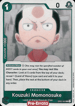 Kouzuki Momonosuke (OP01-041) - Romance Dawn (Pre-Errata) (Rare) [OP01E-041]