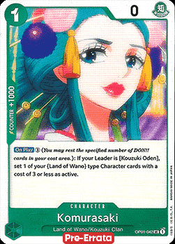 Komurasaki (OP01-042) - Romance Dawn (Pre-Errata) (Uncommon) [OP01E-042]