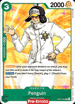 Penguin (OP01-050) - Romance Dawn (Pre-Errata) (Common) [OP01E-050]