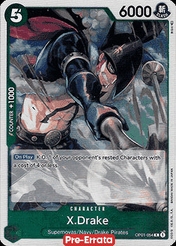 X.Drake (OP01-054) - Romance Dawn (Pre-Errata) (Rare) [OP01E-054]