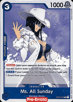 Ms. All Sunday (OP01-079) - Romance Dawn (Pre-Errata) (Rare) [OP01E-079]