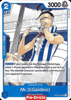 Mr.3(Galdino) (OP01-085) - Romance Dawn (Pre-Errata) (Uncommon) [OP01E-085]