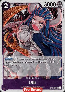 Ulti (OP01-093) (V.1) - Romance Dawn (Pre-Errata) (Rare) [OP01E-093]