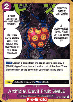 Artifical Devil Fruit SMILE (OP01-116) - Romance Dawn (Pre-Errata) (Uncommon) [OP01E-116]