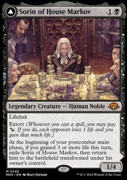 Sorin of House Markov // Sorin, Ravenous Neonate⁣ - Modern Horizons 3⁣ (Mythic)⁣ [245]
