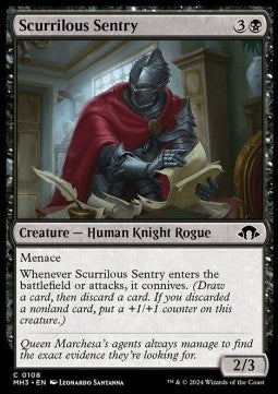 Scurrilous Sentry - Modern Horizons 3 (Common) [MH3-108]