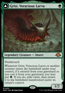 Grist, Voracious Larva // Grist, the Plague Swarm - Modern Horizons 3 (Mythic) [MH3-251]