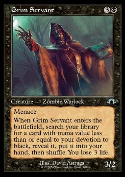 Grim Servant⁣ - Modern Horizons 3: Extras⁣ (Uncommon)⁣ [409]