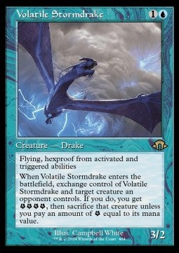 Volatile Stormdrake (V.2)⁣ - Modern Horizons 3: Extras⁣ (Rare)⁣ [404]