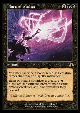 Flare of Malice (V.2) - Modern Horizons 3: Extras (Rare) [XMH3-408]