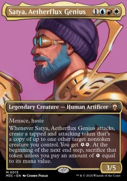Satya, Aetherflux Genius (V.1)⁣ - Commander: Modern Horizons 3: Extras⁣ (Mythic)⁣ [15]