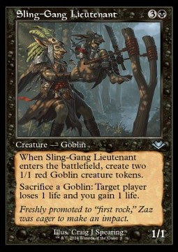 Sling-Gang Lieutenant⁣ - Modern Horizons 3: Retro Frame Cards⁣ (Uncommon)⁣ [8]