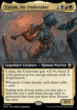 Coram, the Undertaker (V.3)⁣ - Commander: Modern Horizons 3: Extras⁣ (Mythic)⁣ [27]