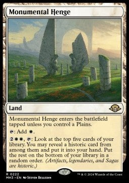 Monumental Henge - Modern Horizons 3 (Rare) [MH3-222]