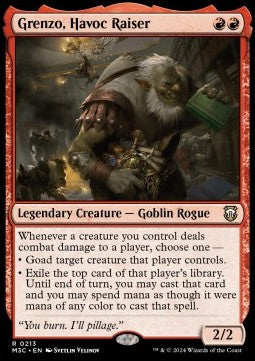 Grenzo, Havoc Raiser⁣ - Commander: Modern Horizons 3⁣ (Rare)⁣ [213]