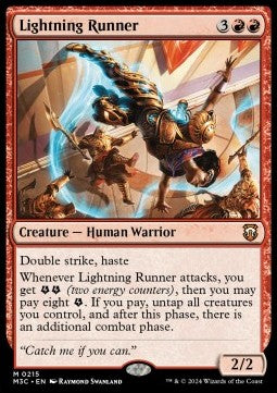 Lightning Runner⁣ - Commander: Modern Horizons 3⁣ (Mythic)⁣ [215]