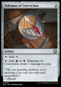 Talisman of Conviction⁣ - Commander: Modern Horizons 3⁣ (Uncommon)⁣ [307]