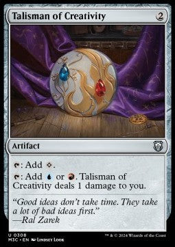 Talisman of Creativity⁣ - Commander: Modern Horizons 3⁣ (Uncommon)⁣ [308]