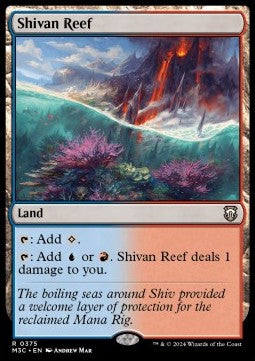 Shivan Reef⁣ - Commander: Modern Horizons 3⁣ (Rare)⁣ [375]
