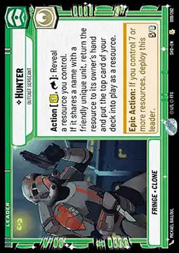 Hunter, Outcast Sergeant⁣ - Shadows of the Galaxy⁣ (Rare)⁣ [009]
