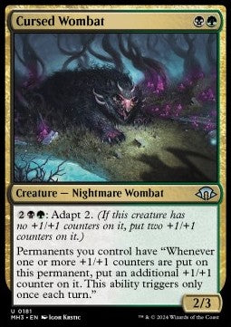 Cursed Wombat - Modern Horizons 3 (Uncommon) [MH3-181]