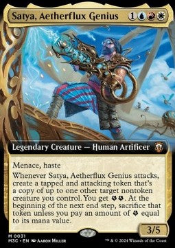 Satya, Aetherflux Genius (V.3)⁣ - Commander: Modern Horizons 3: Extras⁣ (Mythic)⁣ [31]