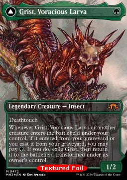 Grist, Voracious Larva // Grist, the Plague Swarm (V.2) - Modern Horizons 3: Extras (Mythic) [XMH3-472]