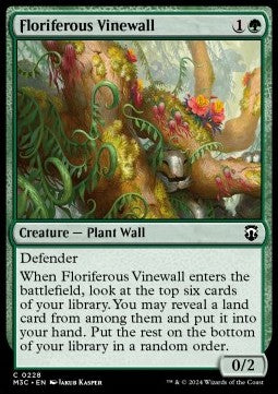 Floriferous Vinewall - Commander: Modern Horizons 3 (Common) [M3C-228]
