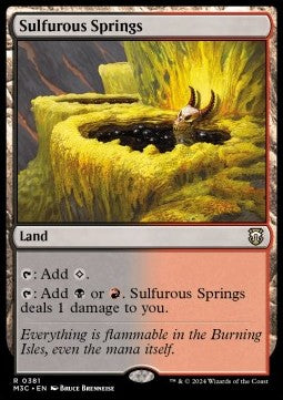 Sulfurous Springs⁣ - Commander: Modern Horizons 3⁣ (Rare)⁣ [381]