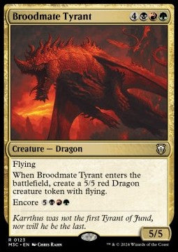 Broodmate Tyrant⁣ - Commander: Modern Horizons 3⁣ (Rare)⁣ [123]