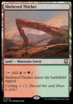 Sheltered Thicket⁣ - Commander: Modern Horizons 3⁣ (Rare)⁣ [374]