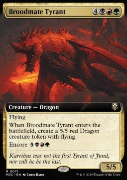 Broodmate Tyrant (V.1)⁣ - Commander: Modern Horizons 3: Extras⁣ (Rare)⁣ [71]
