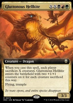 Gluttonous Hellkite (V.1)⁣ - Commander: Modern Horizons 3: Extras⁣ (Rare)⁣ [73]