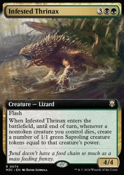 Infested Thrinax (V.1)⁣ - Commander: Modern Horizons 3: Extras⁣ (Rare)⁣ [74]
