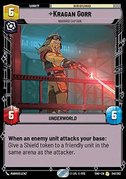 Kragan Gorr, Warbird Captain⁣ - Shadows of the Galaxy⁣ (Rare)⁣ [241]