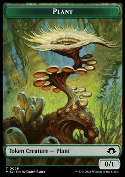 Plant Token (G 0/1) // Zombie Token (B 2/2) (V.1)⁣ - Modern Horizons 3: Tokens⁣ (Token)⁣ [CT 26/21]