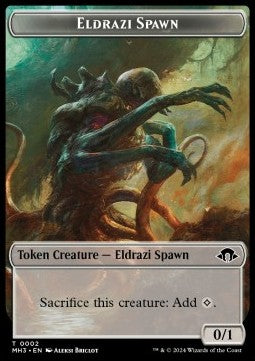Eldrazi Spawn Token (C 0/1) // Cat Token (W 1/1) - Modern Horizons 3: Tokens (Token) [TMH3-T 2/4]