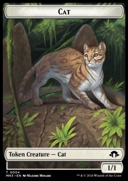 Cat Token (W 1/1) // Phyrexian Germ Token (B 0/0)⁣ - Modern Horizons 3: Tokens⁣ (Token)⁣ [T 4/16]