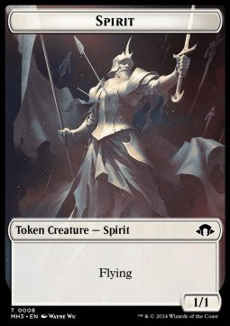 Spirit Token (W 1/1) // Phyrexian Germ Token (B 0/0) - Modern Horizons 3: Tokens (Token) [TMH3-T 8/16]