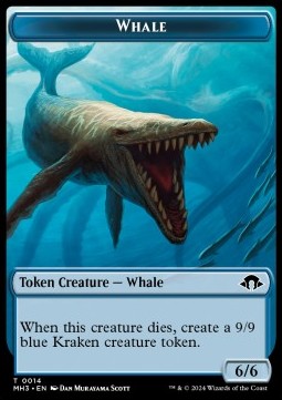 Whale Token (U 6/6) // Phyrexian Germ Token (B 0/0)⁣ - Modern Horizons 3: Tokens⁣ (Token)⁣ [T 14/16]
