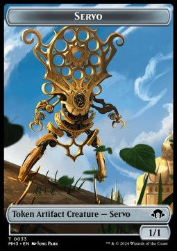 Servo Token (A 1/1) // Treasure Token - Modern Horizons 3: Tokens (Token) [TMH3-T 33/34]