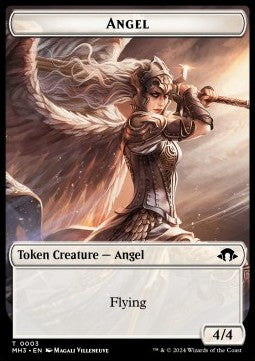 Angel Token (W 4/4) // Servo Token (A 1/1)⁣ - Modern Horizons 3: Tokens⁣ (Token)⁣ [T 3/33]