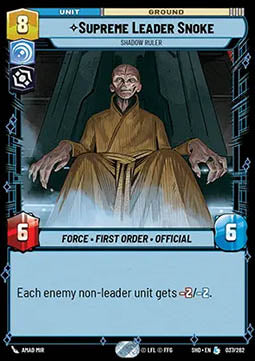 Supreme Leader Snoke, Shadow Ruler⁣ - Shadows of the Galaxy⁣ (Legendary)⁣ [037]