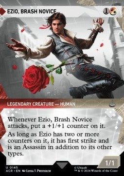 Ezio, Brash Novice (V.1)⁣ - Universes Beyond: Assassin's Creed: Extras⁣ (Uncommon)⁣ [145]